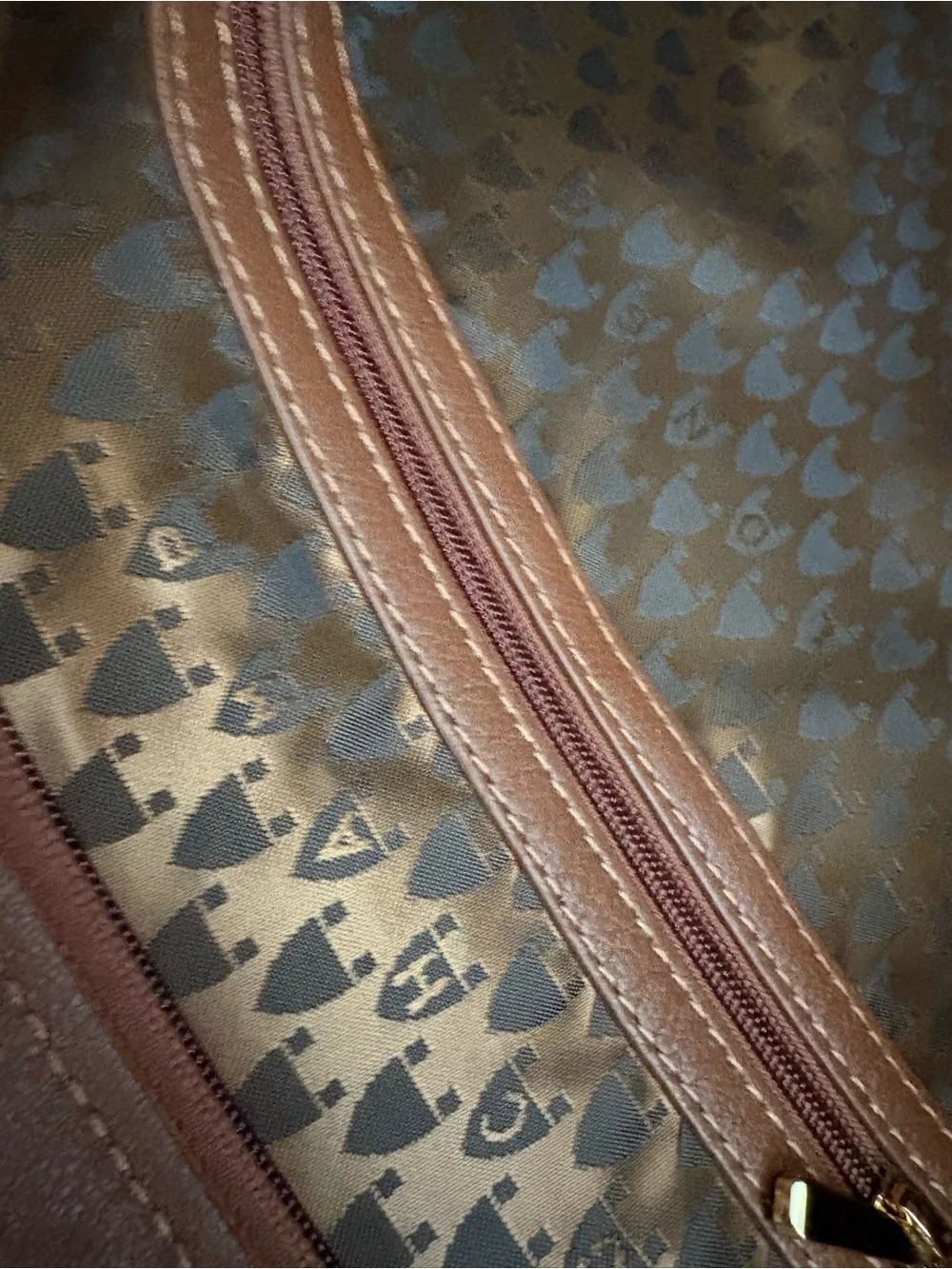 EUC Longchamp Brown Leather Satchel with Top Handles
